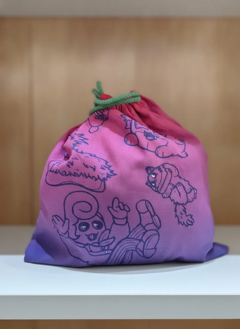 Makeship Vil Plushie Toy With Drawstring Bag